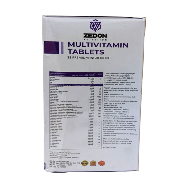 Multivitamin Tablets with 38 Premium Ingredients - Image 8