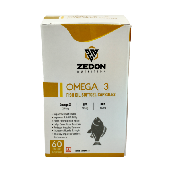 Omega 3 Fish Oil Capsules - 60 Capsules - Image 3