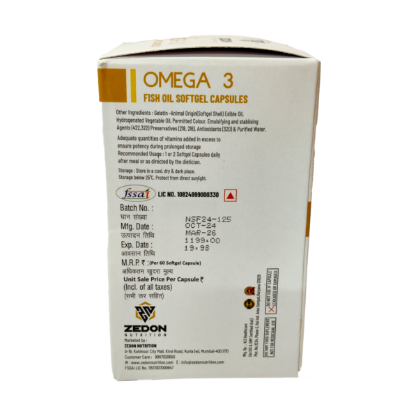 Omega 3 Fish Oil Capsules - 60 Capsules - Image 10