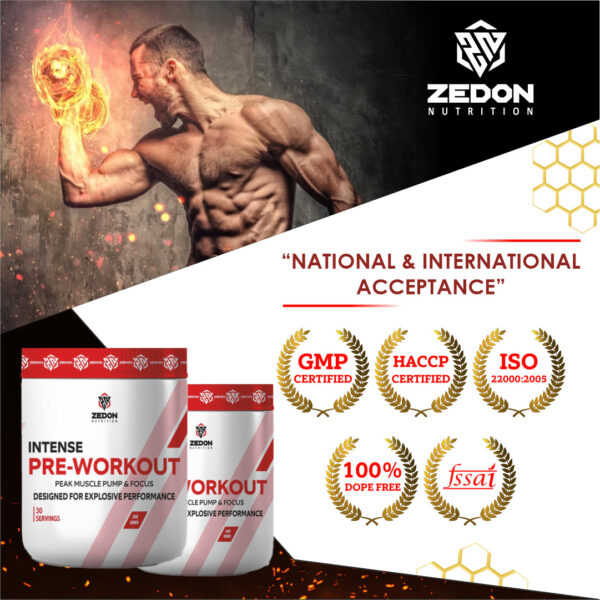 zedon pre workout, extreme powerful preworkout performance enhancer energy booster drink formula training exercise support men women unisex muscle strength sports running supplement athletic creatine building lean body toning