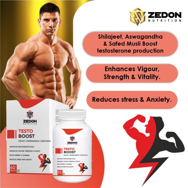 zedon, testo boost, testo booster, natural herbal organic stamina performance energy testosterone booster, hormone balance tablets pills capsules supplement