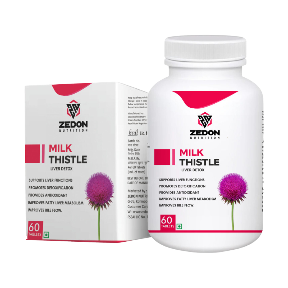 Zedon nutrition milk thistle liver detox