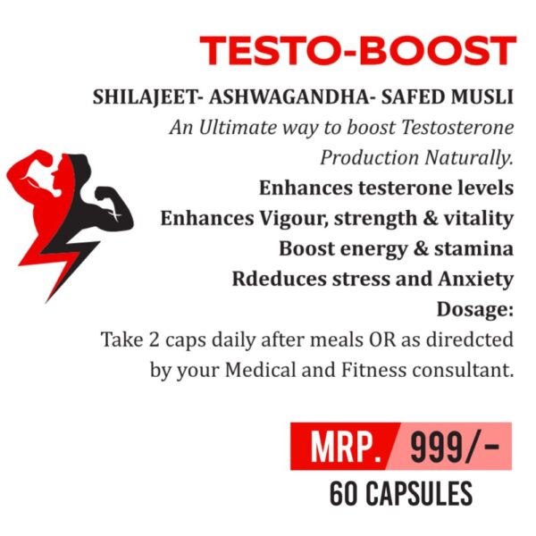 Testo boost, Testo boost tablets, shilajeet, safed musli