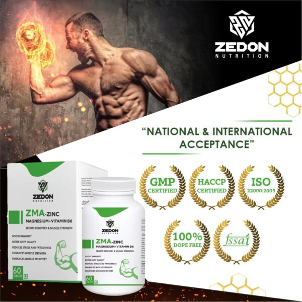 zedon zma capsule, zedon zma tablets, zinc, magnesium, vitamin b6, zma, multivitamin tablets, Muscle Strength & Recovery Support Supplement