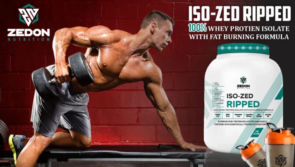 isozed ripped isolate whey protein powder